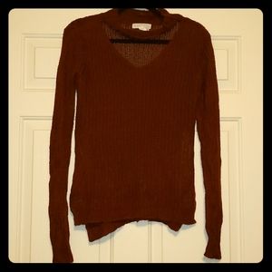Burgundy sweater